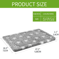 EMPSIGN Fancy Dog Bed Mat with reversible warm and cool sides for all-season comfort.
