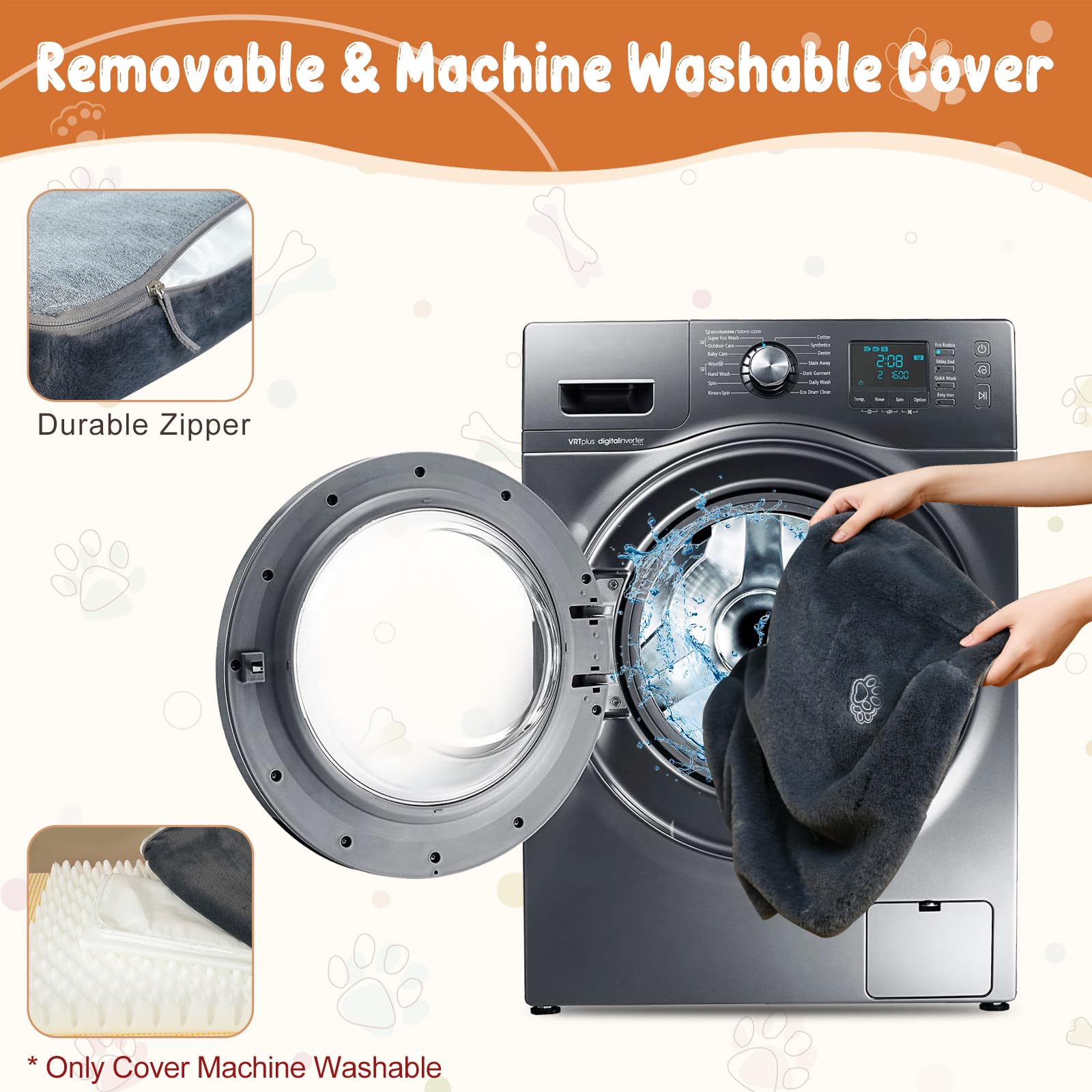 EMPSIGN removable-cover-zipper for easy cleaning.