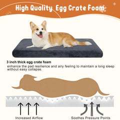 EMPSIGN reversible warm and cool dog bed for year-round use