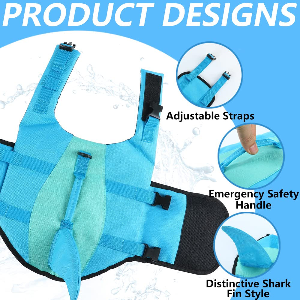 EMUST dog life vest with adjustable belt and quick-release buckles