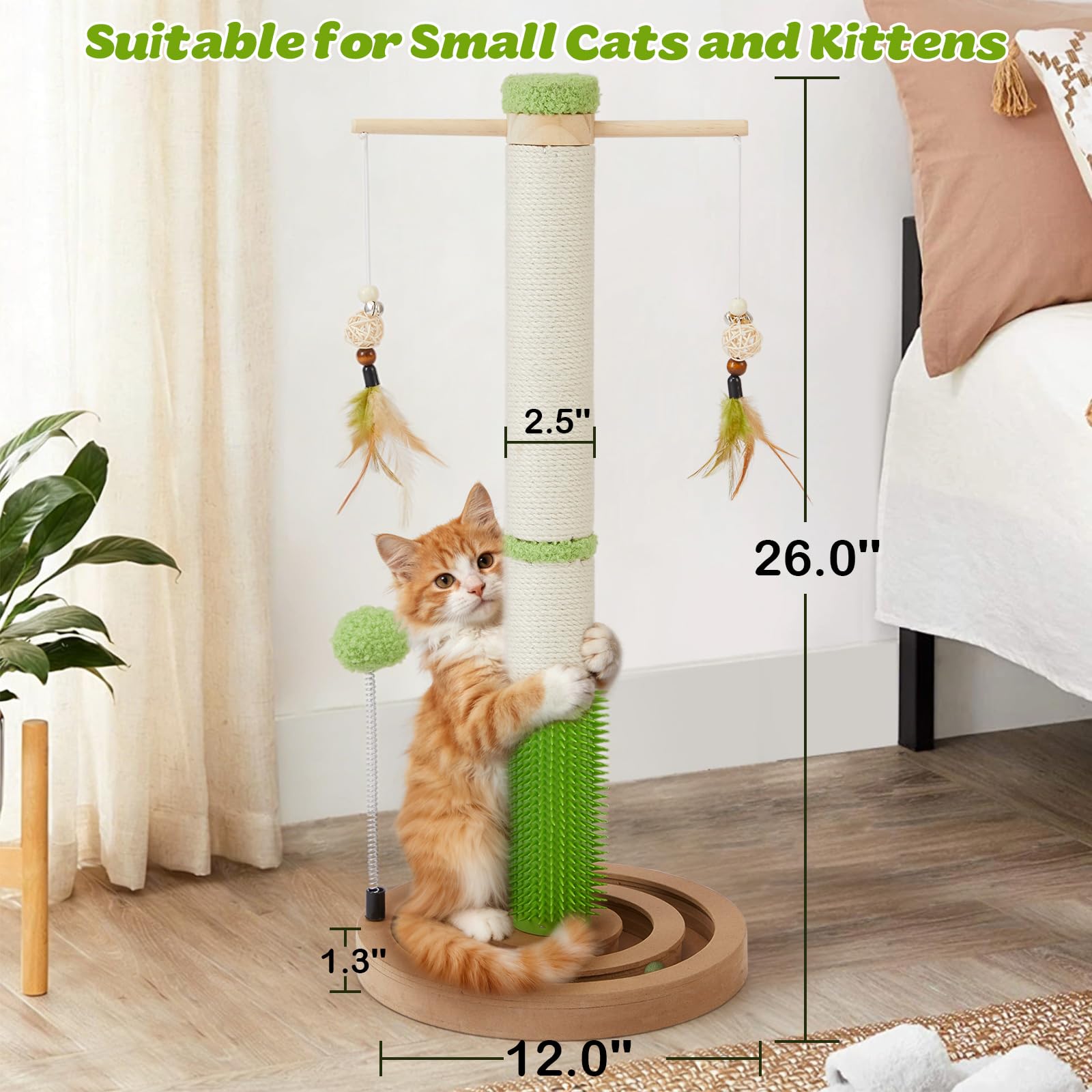 EMUST rotating toys attract play and encourage chasing and batting