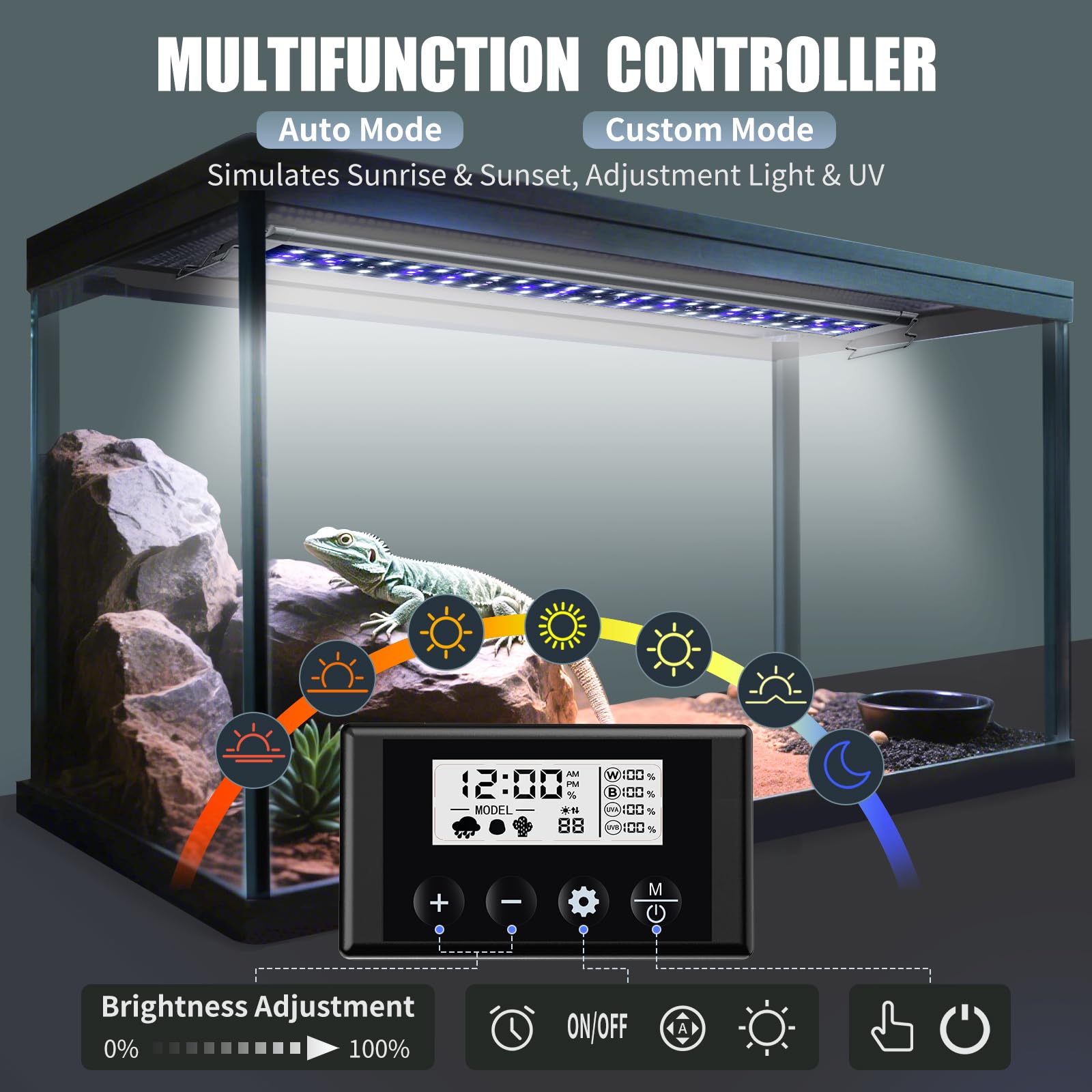 EnchOrch dimmable LED controller for customizable brightness and timing