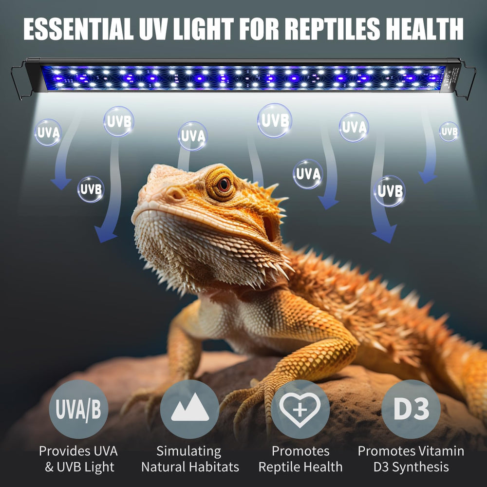 Close-up of EnchOrch reptile light mounted on enclosure edge for installation