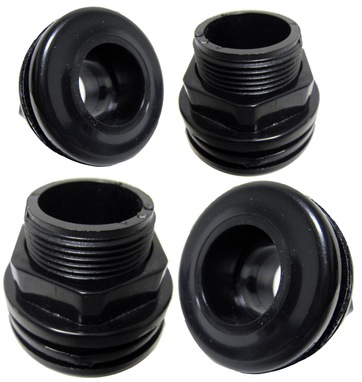 Encompass All 4 pack bulkhead with 3-4 inch slip slip, ideal for reliable aquarium filtration