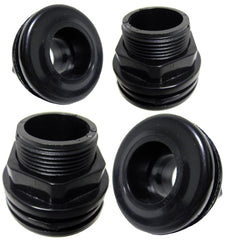 Encompass All 4 pack bulkhead with 3-4 inch slip slip, ideal for reliable aquarium filtration