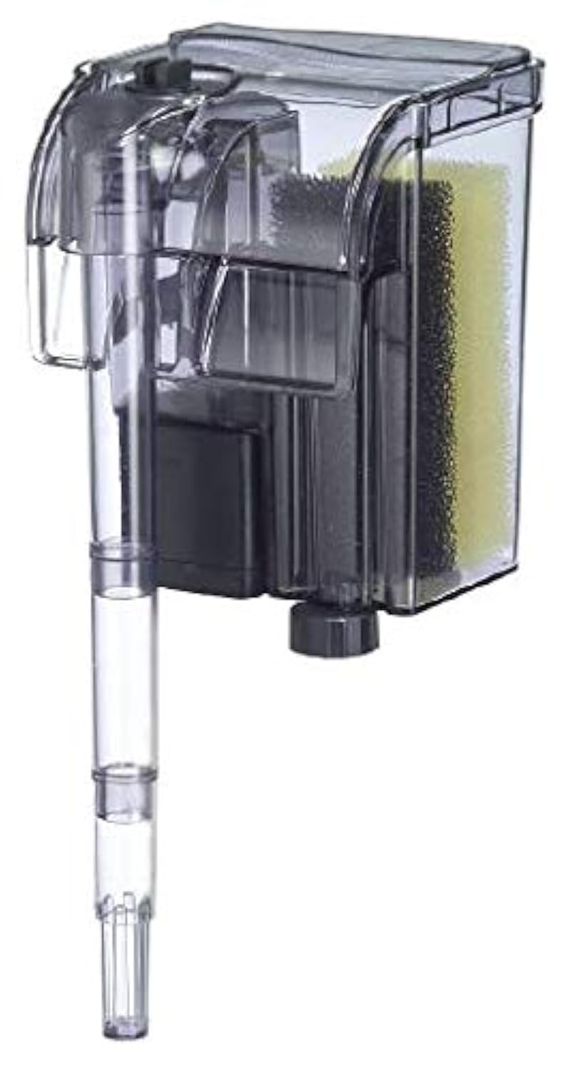 Encompass All EA Performance Hang-On Back Filter side view boosts water clarity for small desktop tanks