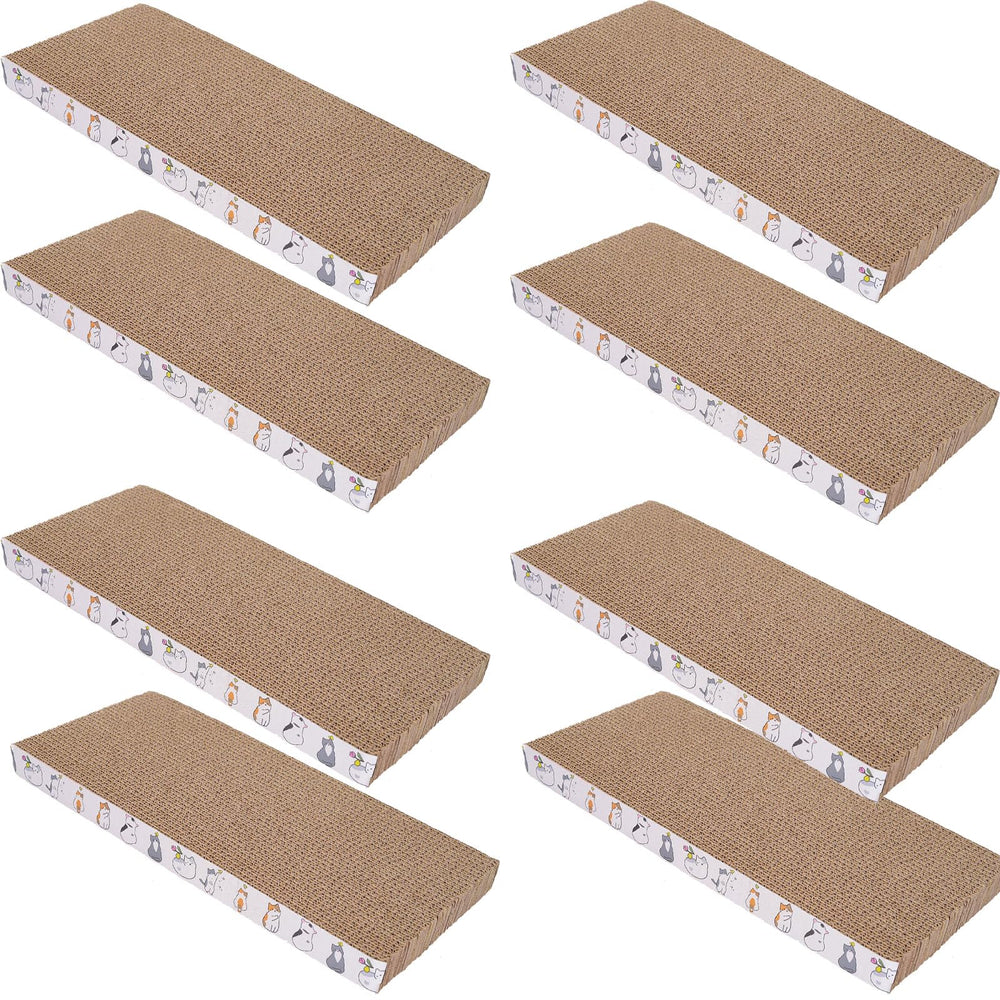 Engelalike 8-pack cat scratch pad front view protects furniture.