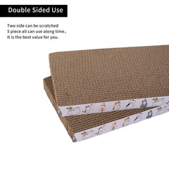 Engelalike reversible cat scratcher board closeup highlighting corrugated paper.