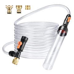 enomol gravel vacuum water changer demonstrating rapid aquarium water change
