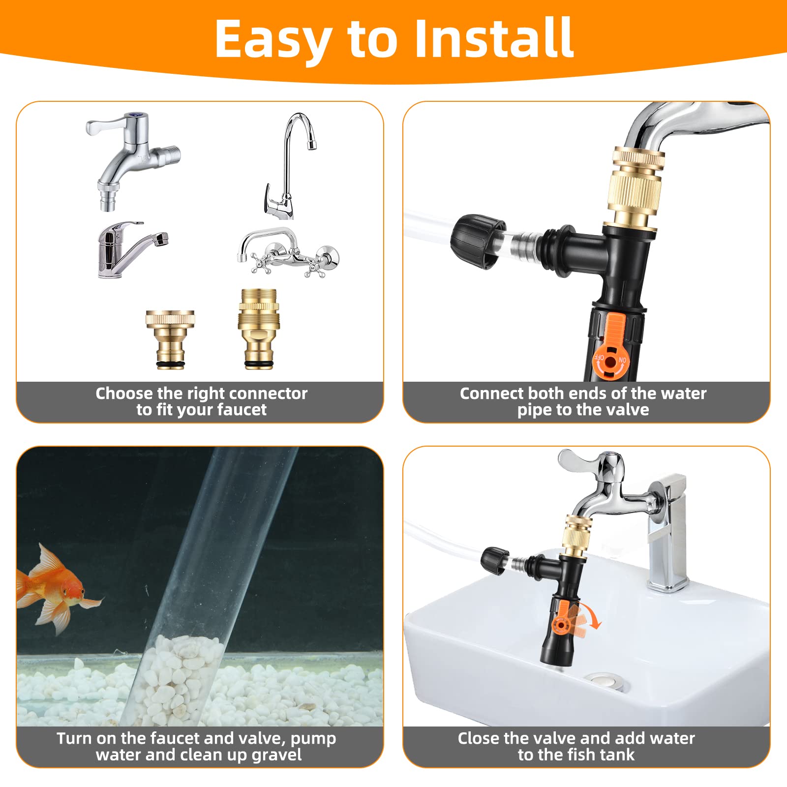 enomol siphon quick-pump adapters illustrate faucet compatibility for many homes