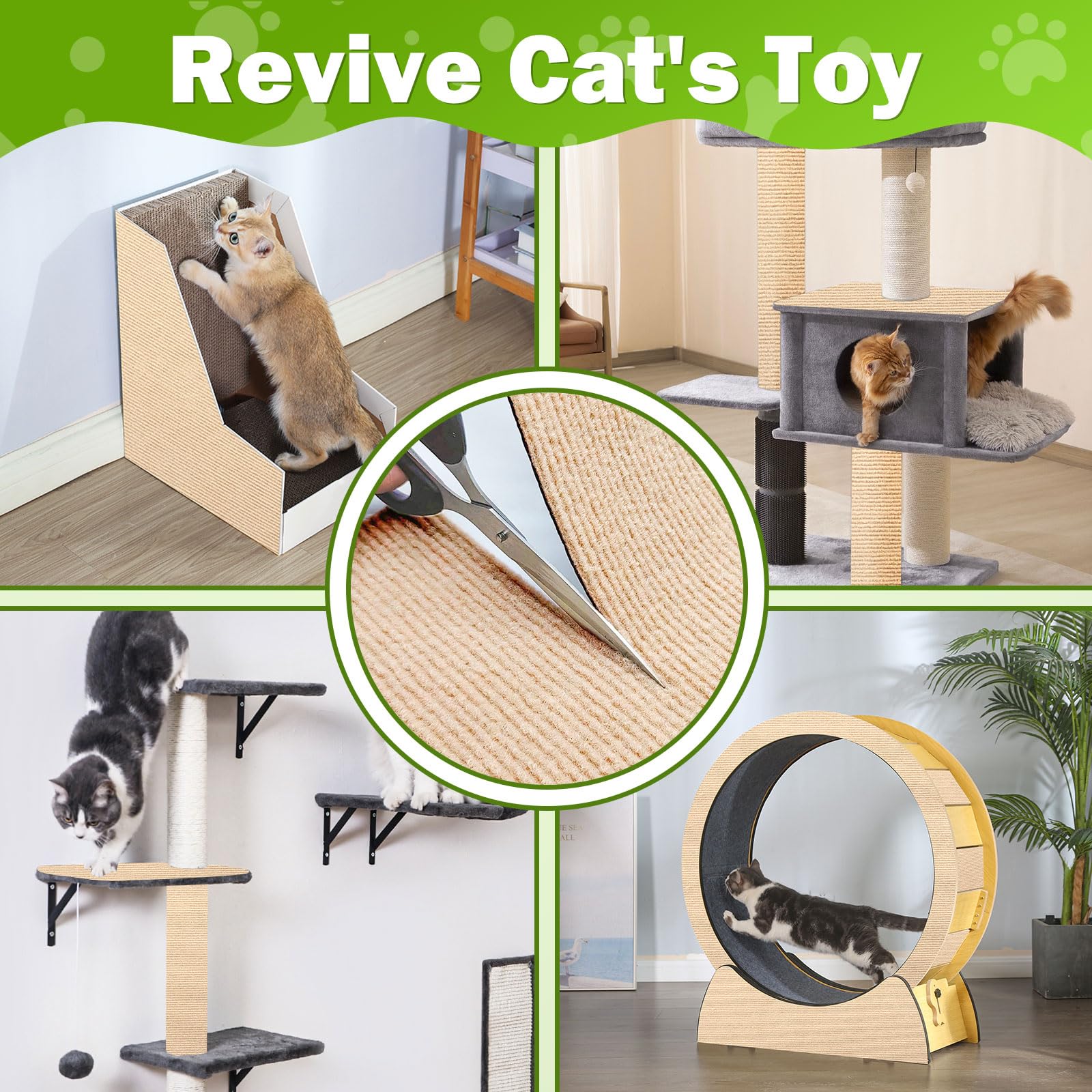 ENONCI Bed Cat Scratcher Pad cat tree post use extends scratch surface life