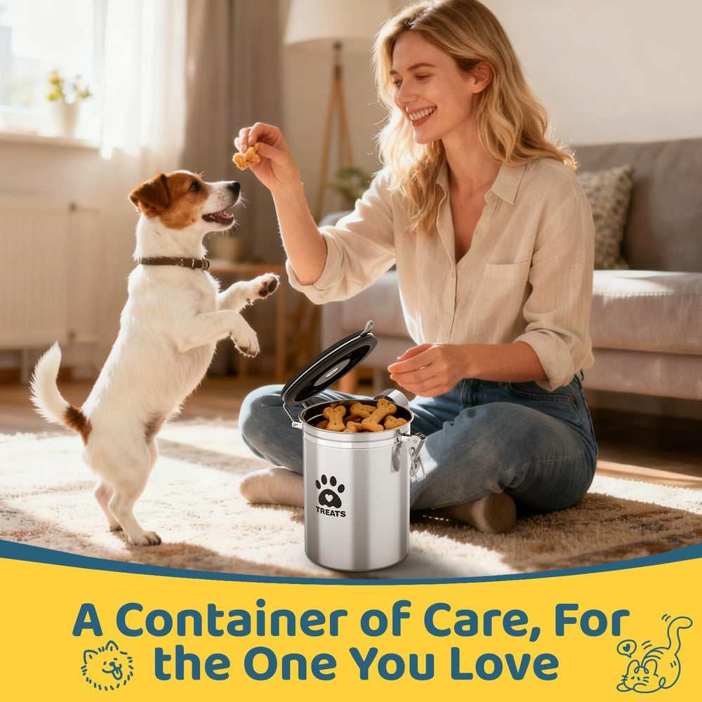 ENONCI BPA-free food-grade steel keeps treats safe for pets.