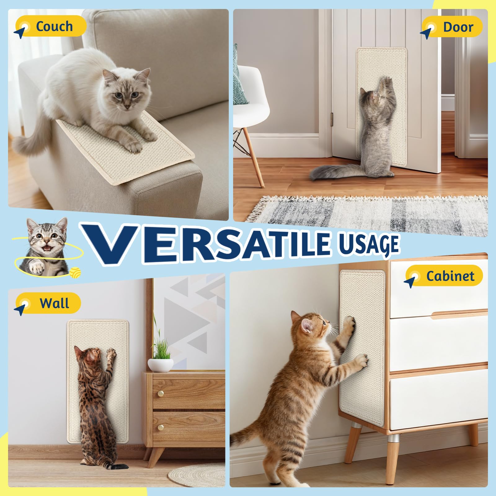 ENONCI high-density material supports long-lasting scratching sessions.