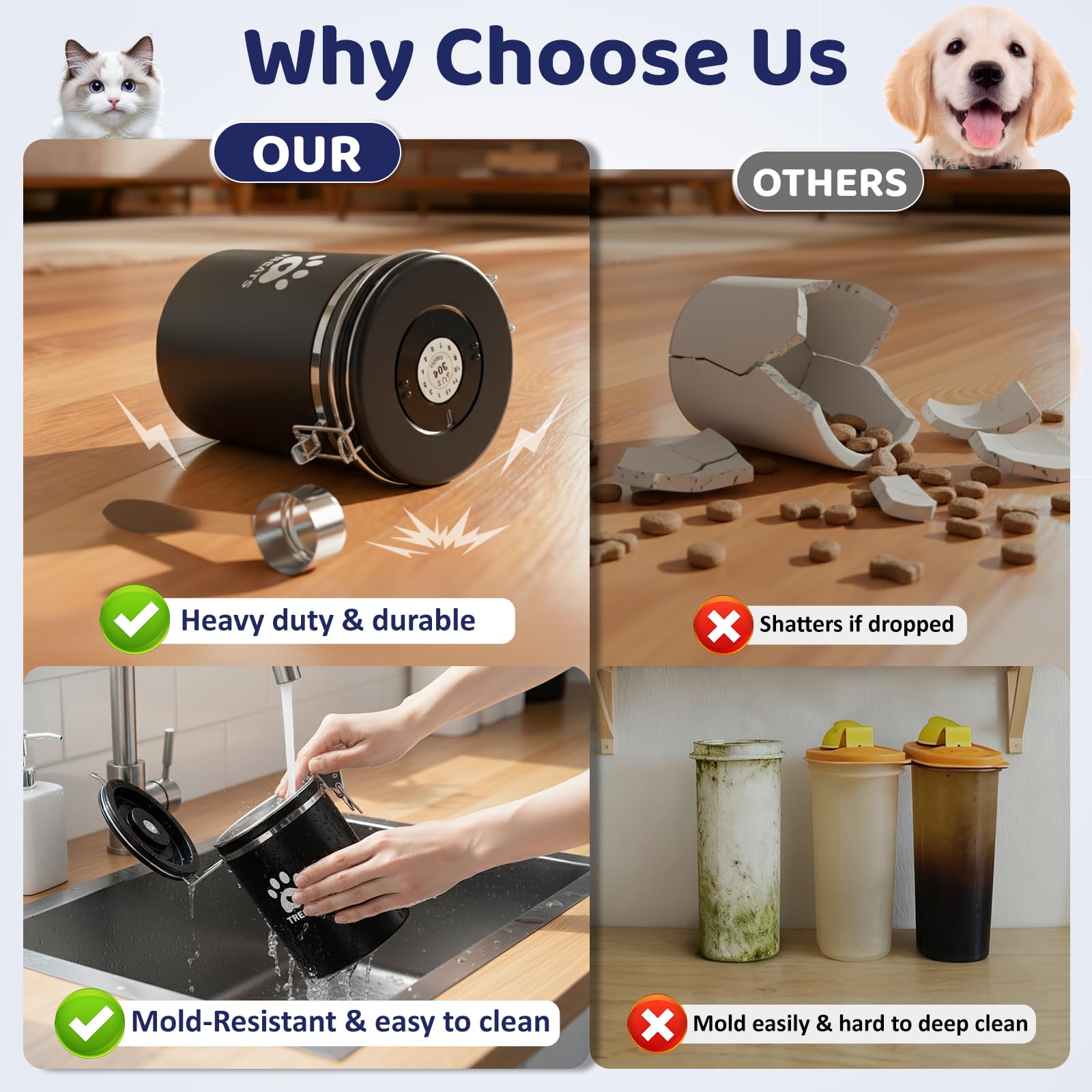 ENONCI included treat scoop for mess-free serving.