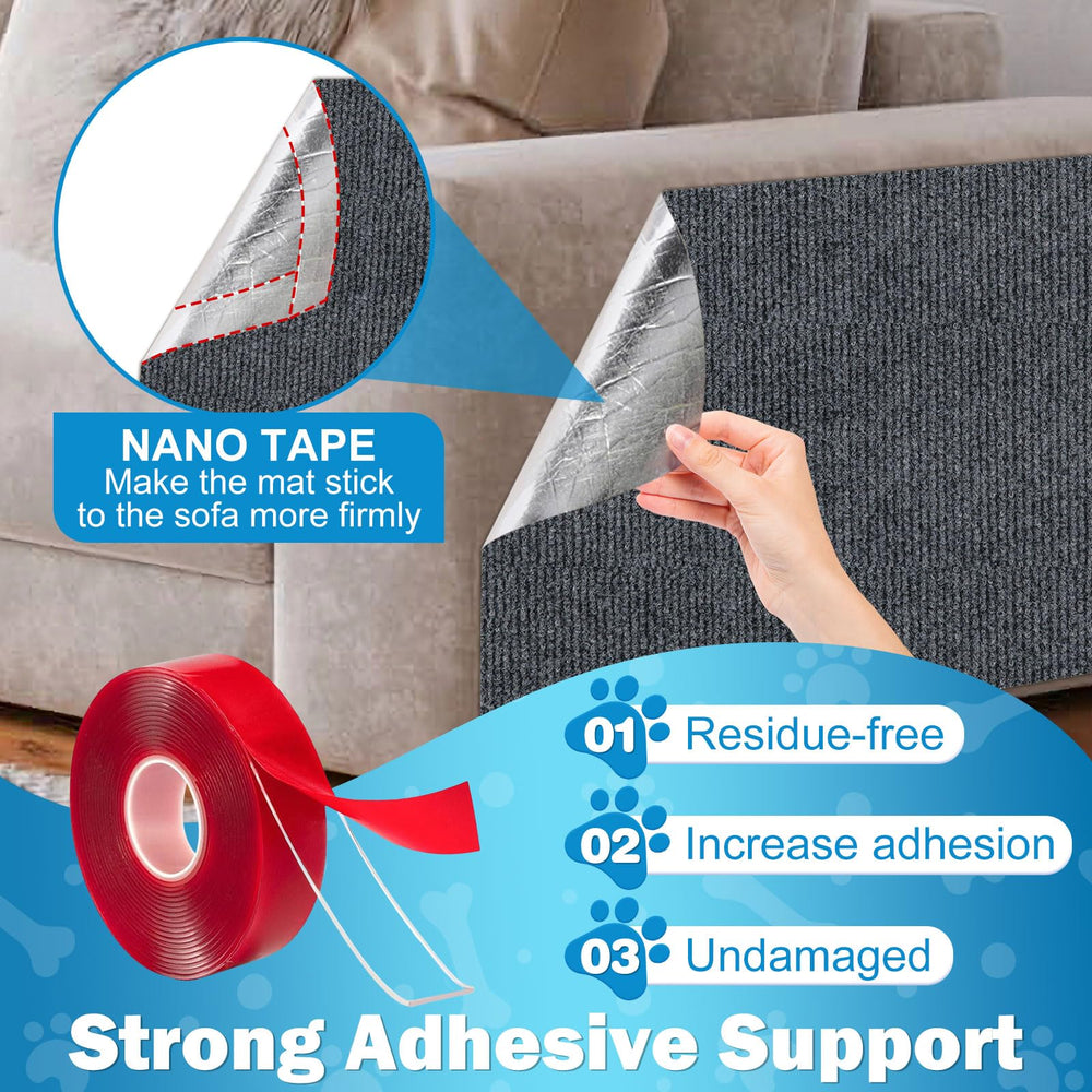 ENONCI trim-to-fit scratch pad adapts to irregular corners.