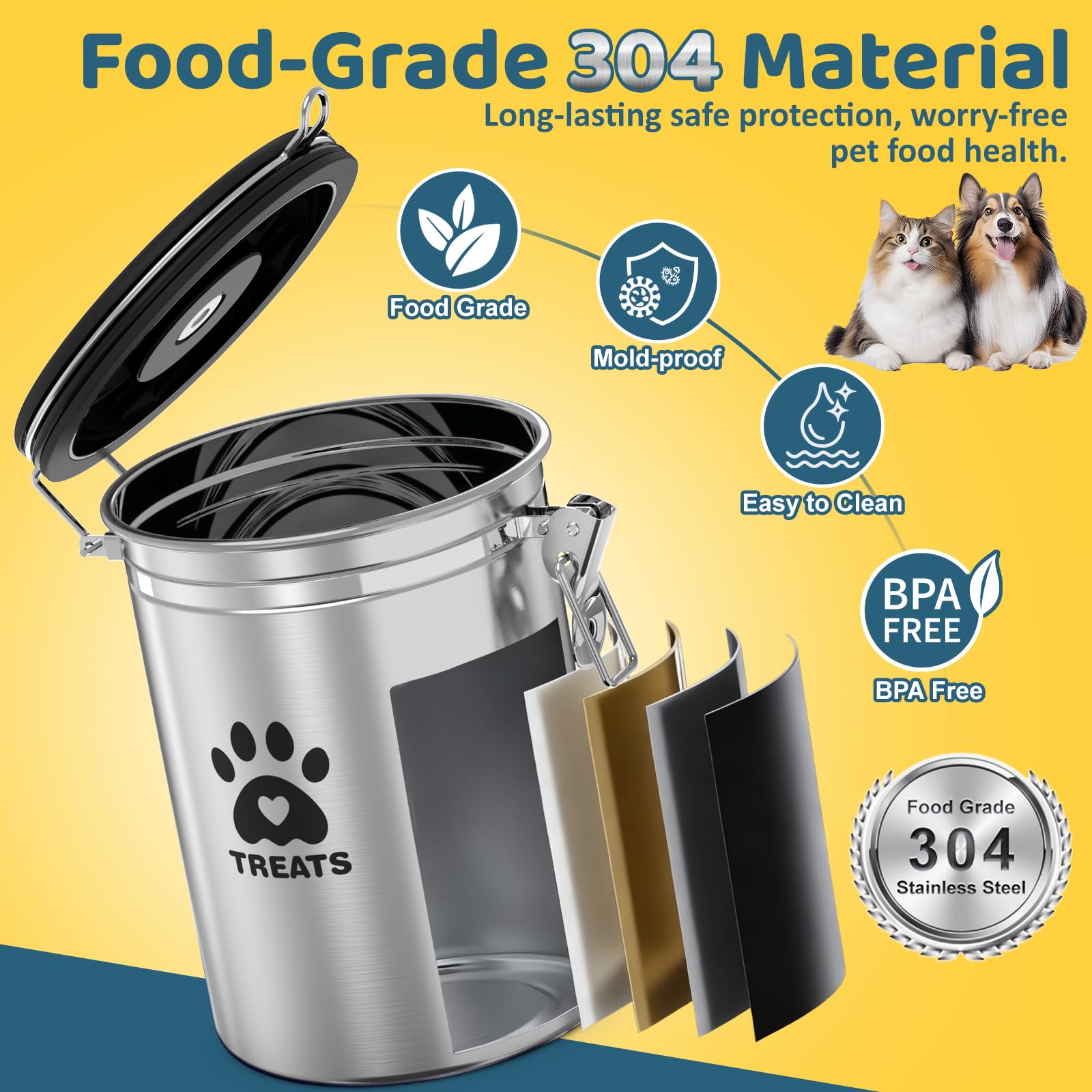 ENONCI wide-mouth container makes filling and cleaning quick and spill-free.