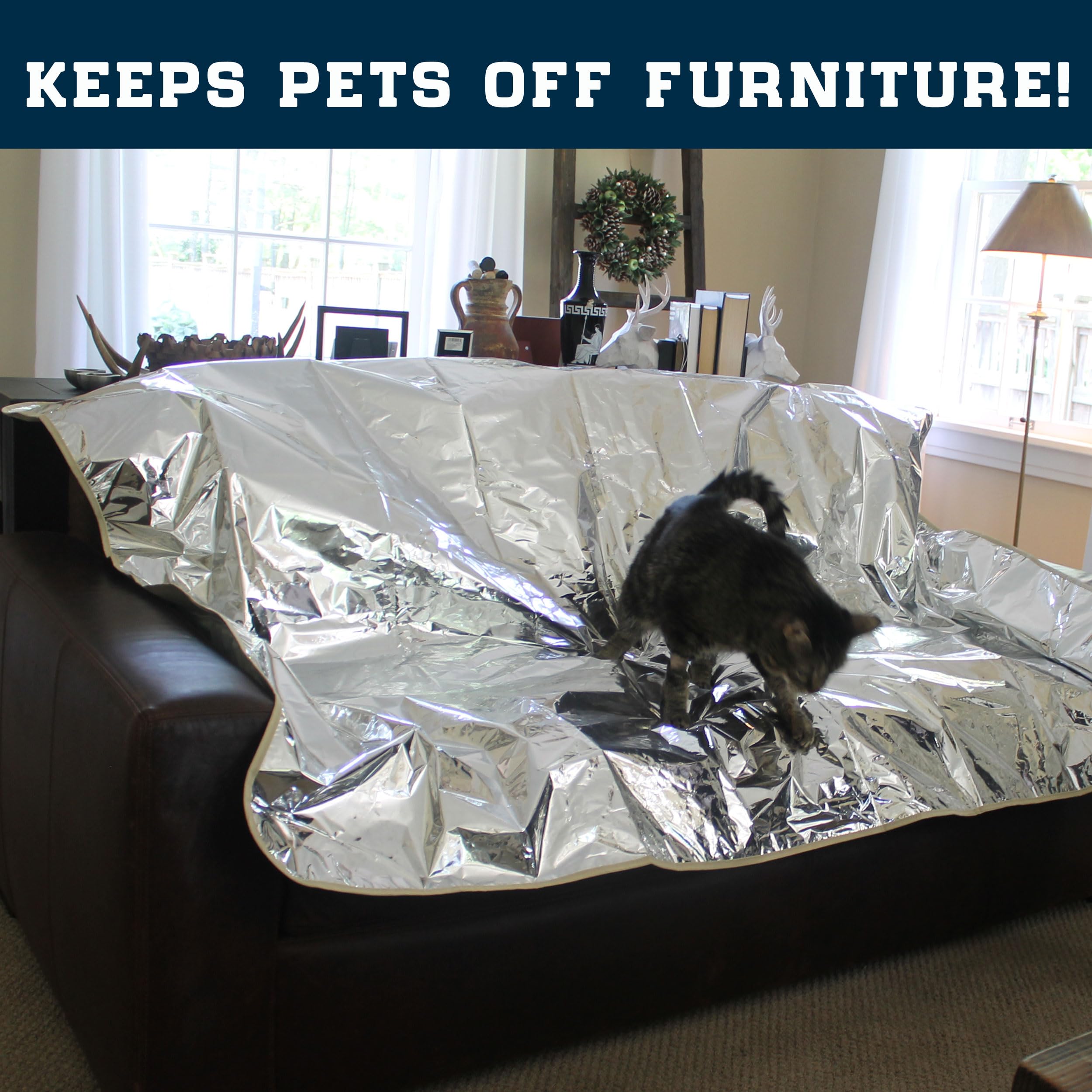 Enthusiast Gear Pet Repellent Mat folded for storage and quick setup
