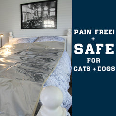 Enthusiast Gear Pet Repellent Mat on couch shows durable fabric side ideal for training