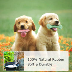 ENZZROA dog chew toy dumbbell shape fits dog's teeth.