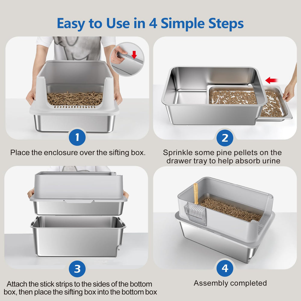 EODO large 23.6 by 16 inches offers spacious privacy for cats.
