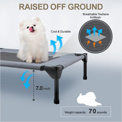 Eofritt breathable mesh dog bed promotes airflow for comfortable outdoor naps.