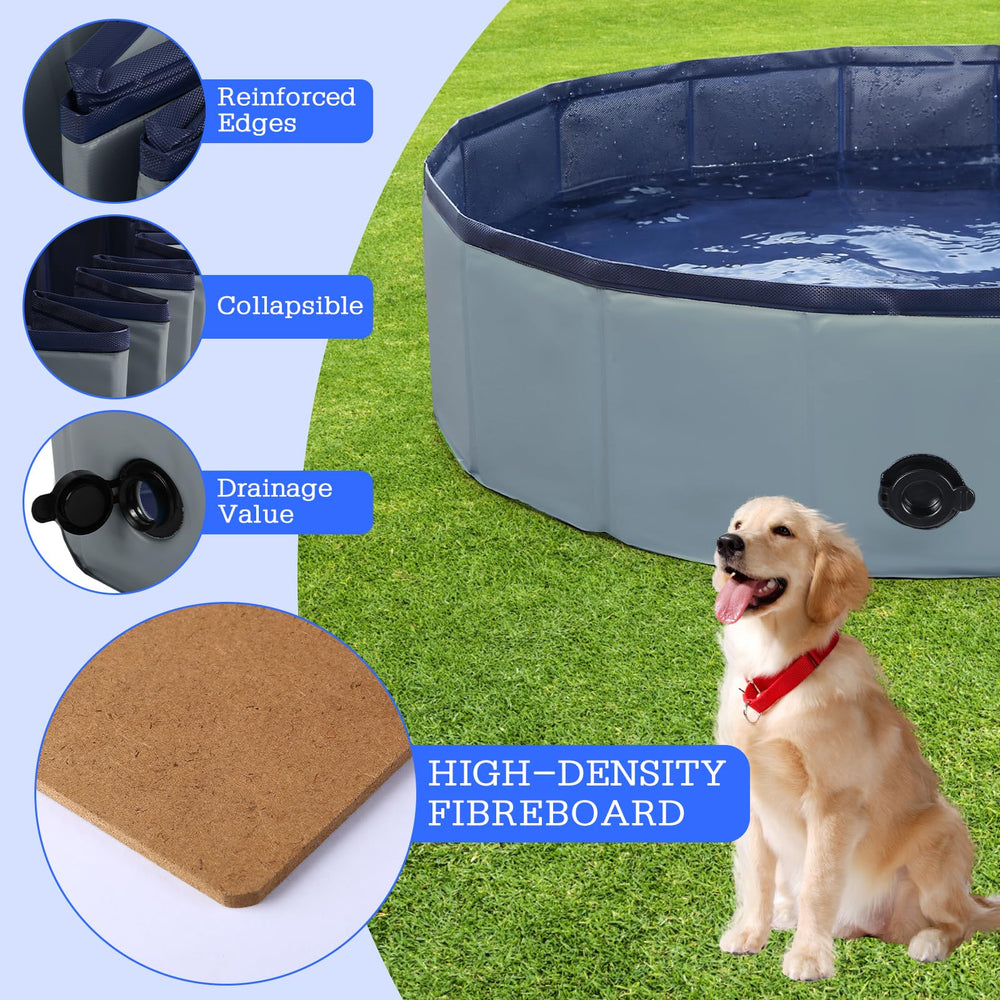 Drain valve on the Eooqi pool enables quick water release.