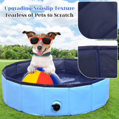 Eooqi Foldable Dog Pool non-slip bottom helps prevent slips