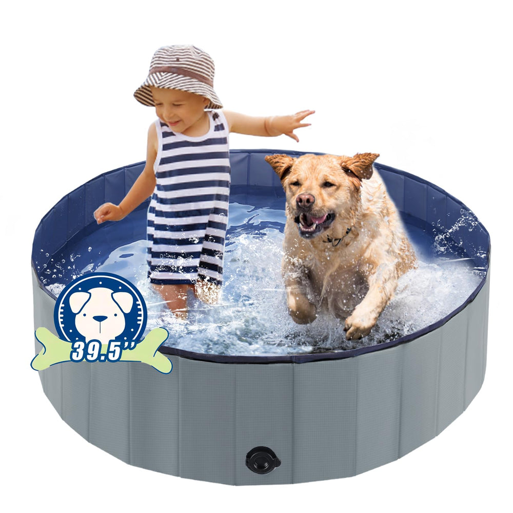 Eooqi foldable dog pool setup for quick cooling play