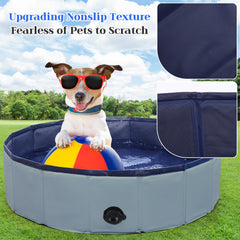Size options for Eooqi foldable dog pool suitable for various pets.