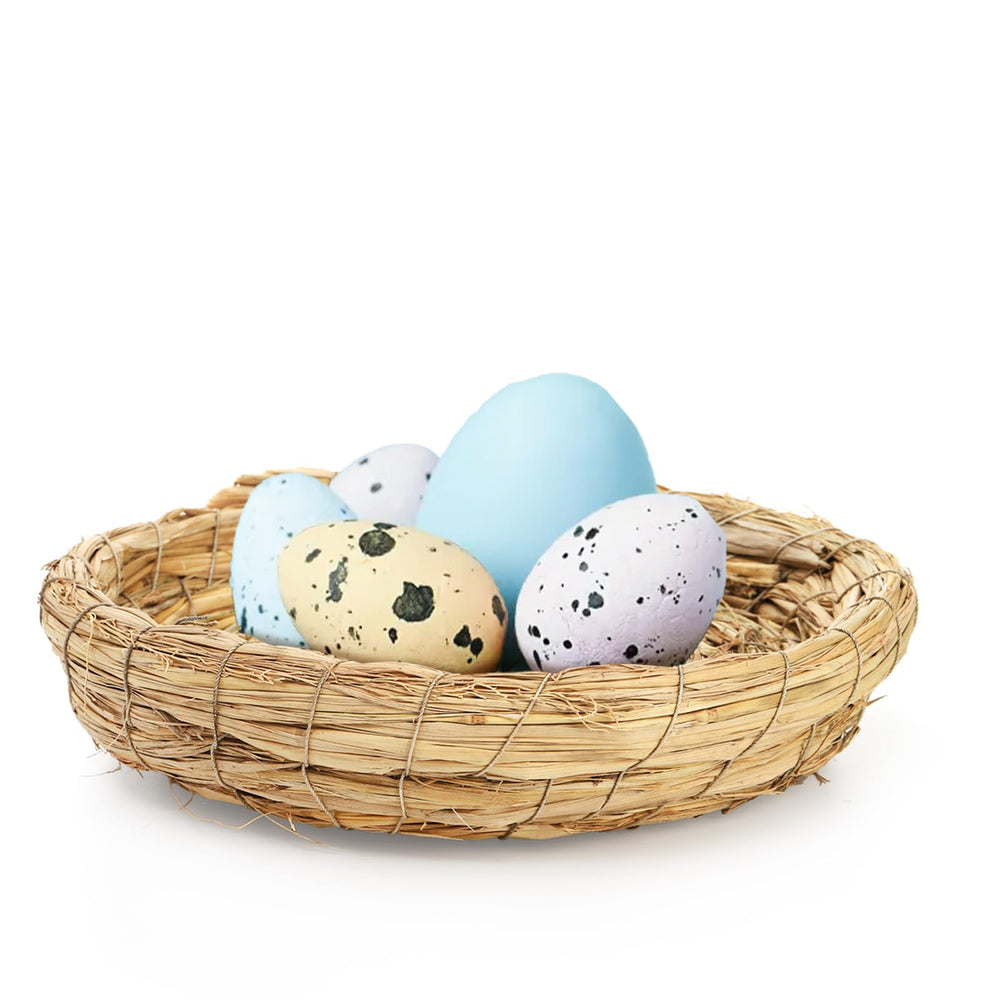 Eorbow nest in cage with bird for secure nesting and rest