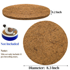 Eorbow nest pad coconut fiber close-up shows breathable, durable material