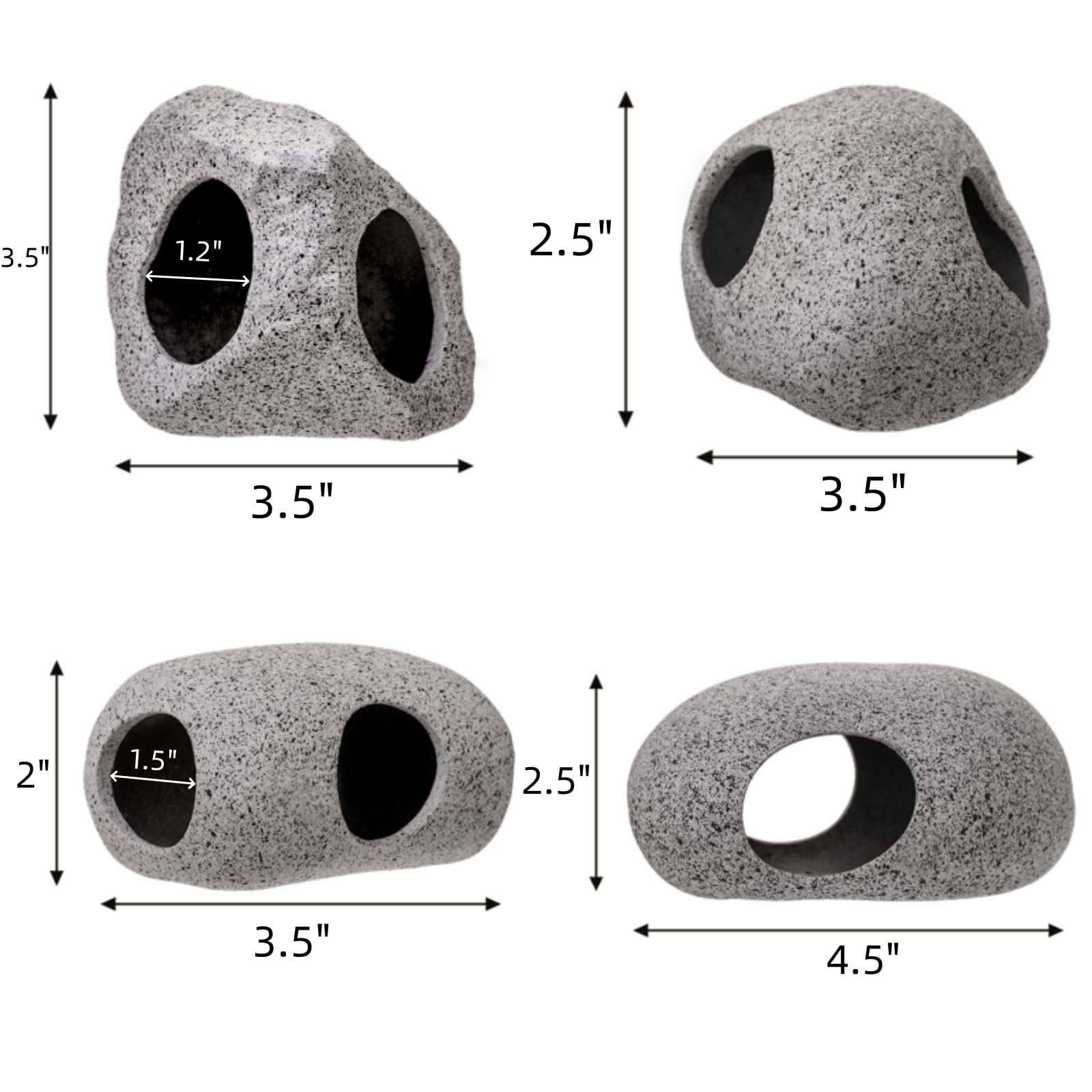 Eorbow rock caves 6pack design-b add visual interest and shelter in your tank.