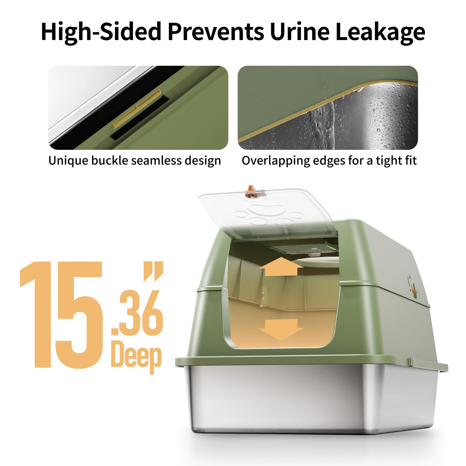 Eosarcu anti-leak design helps contain urine and mess.