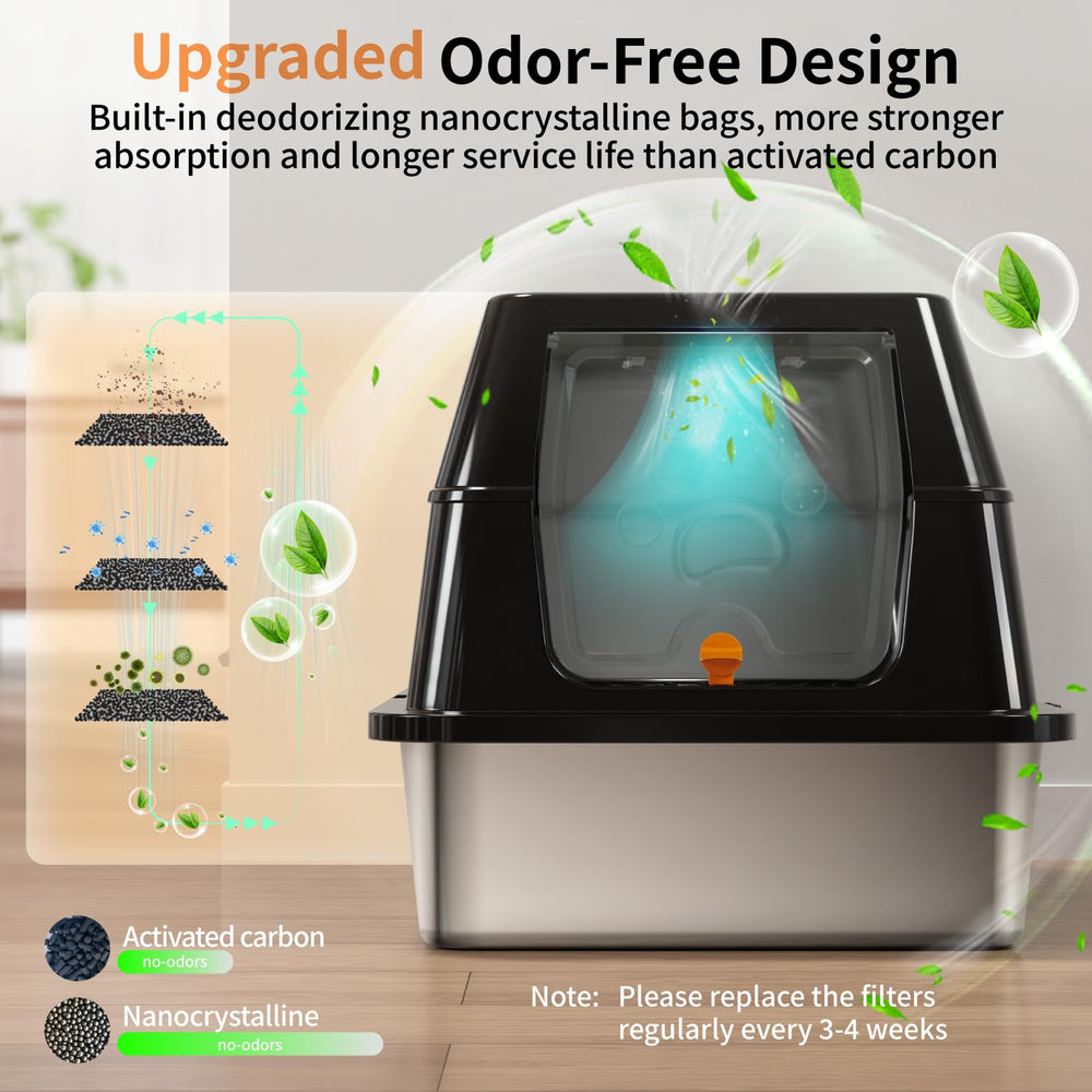 Eosarcu odor-control deodorizing box minimizes odors for a fresher home.