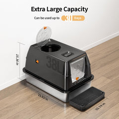 Eosarcu XL front-entry view demonstrates reduced litter tracking.