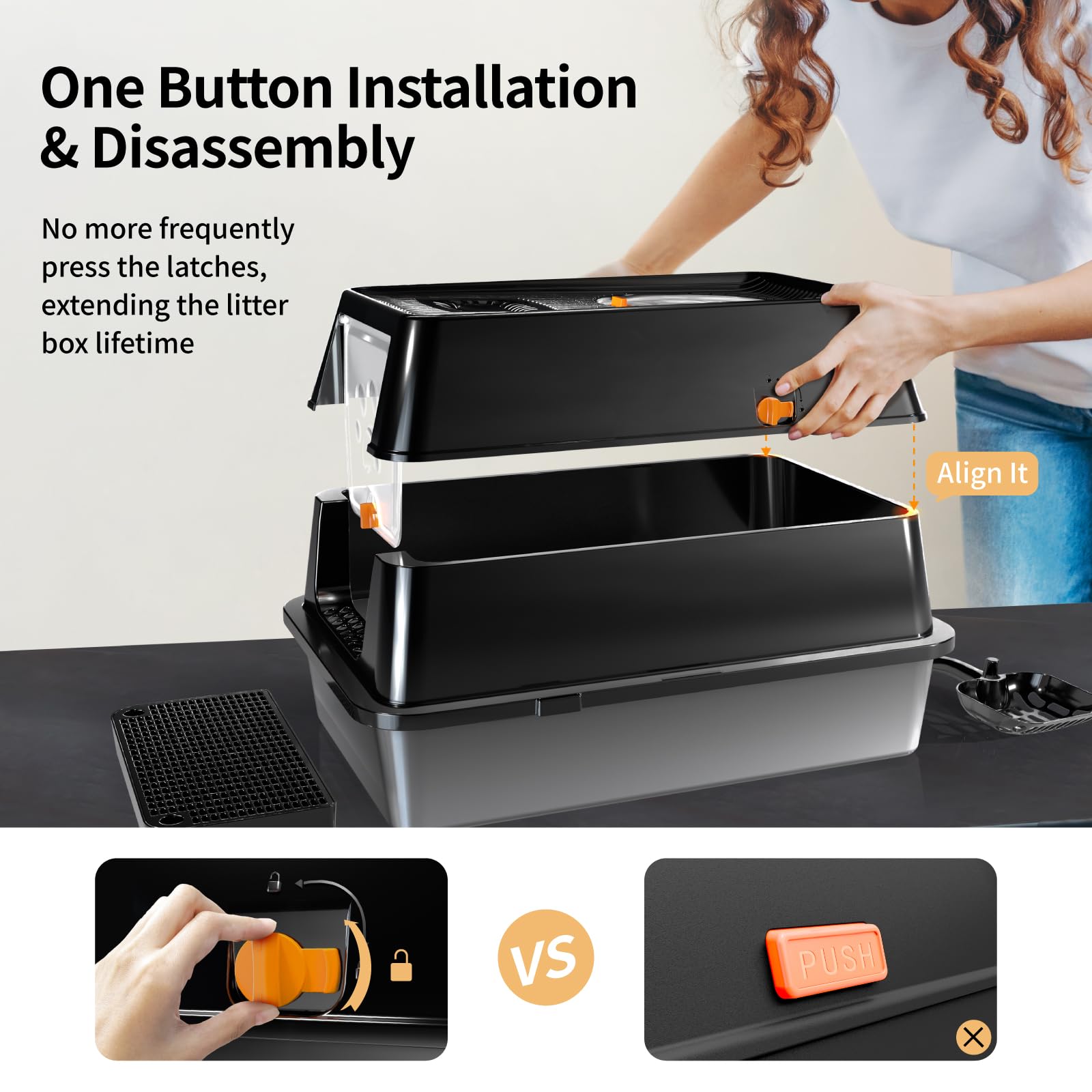 Eosarcu XL top lid in use, highlighting versatile enclosure options.