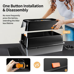Eosarcu XL top lid in use, highlighting versatile enclosure options.