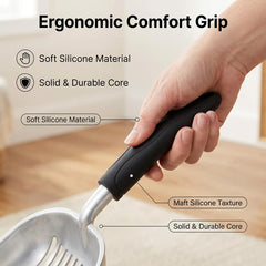 Epargnaro wide cup scoop with deep design captures more litter per scoop.