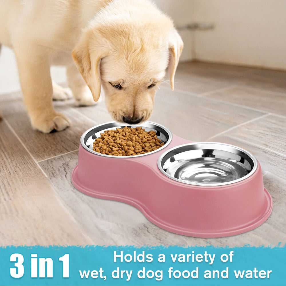 EpetsLove stainless steel bowls are dishwasher safe for quick cleaning