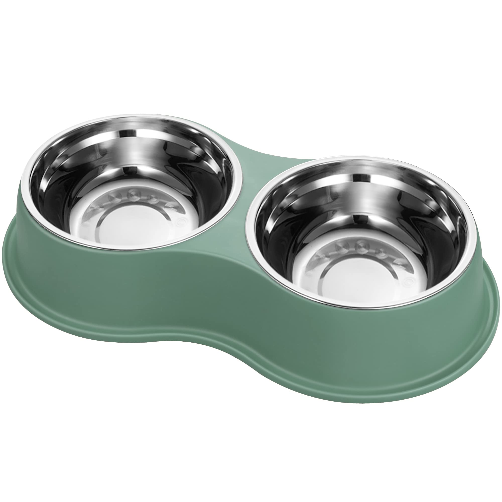 EpetsLove double dog bowls in stainless steel for easy, balanced meals