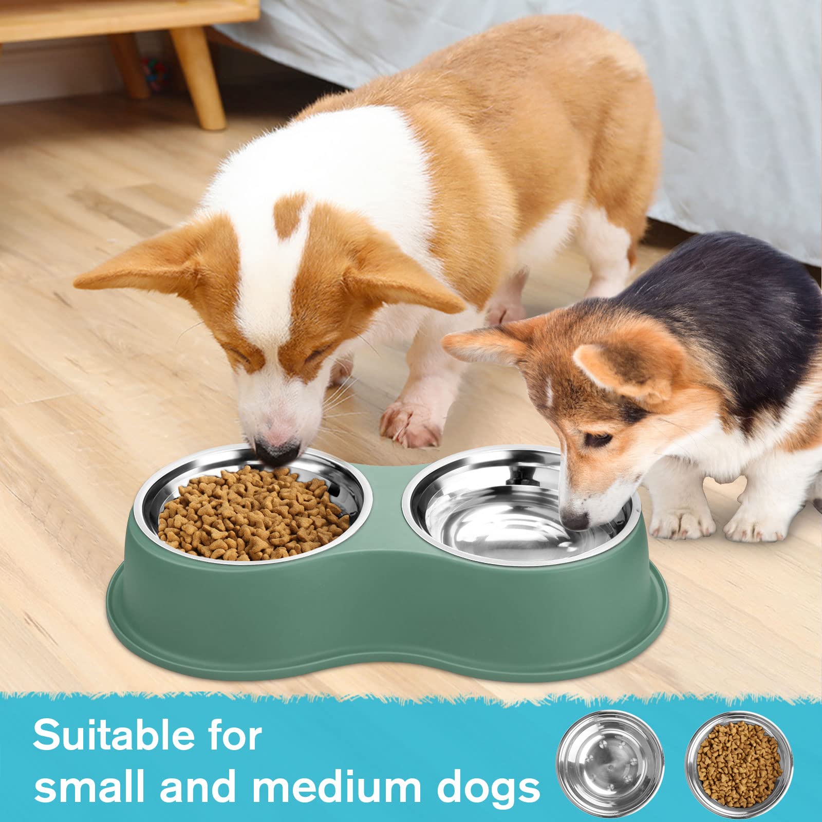 EpetsLove multi-pet feeding setup supports two bowls per station