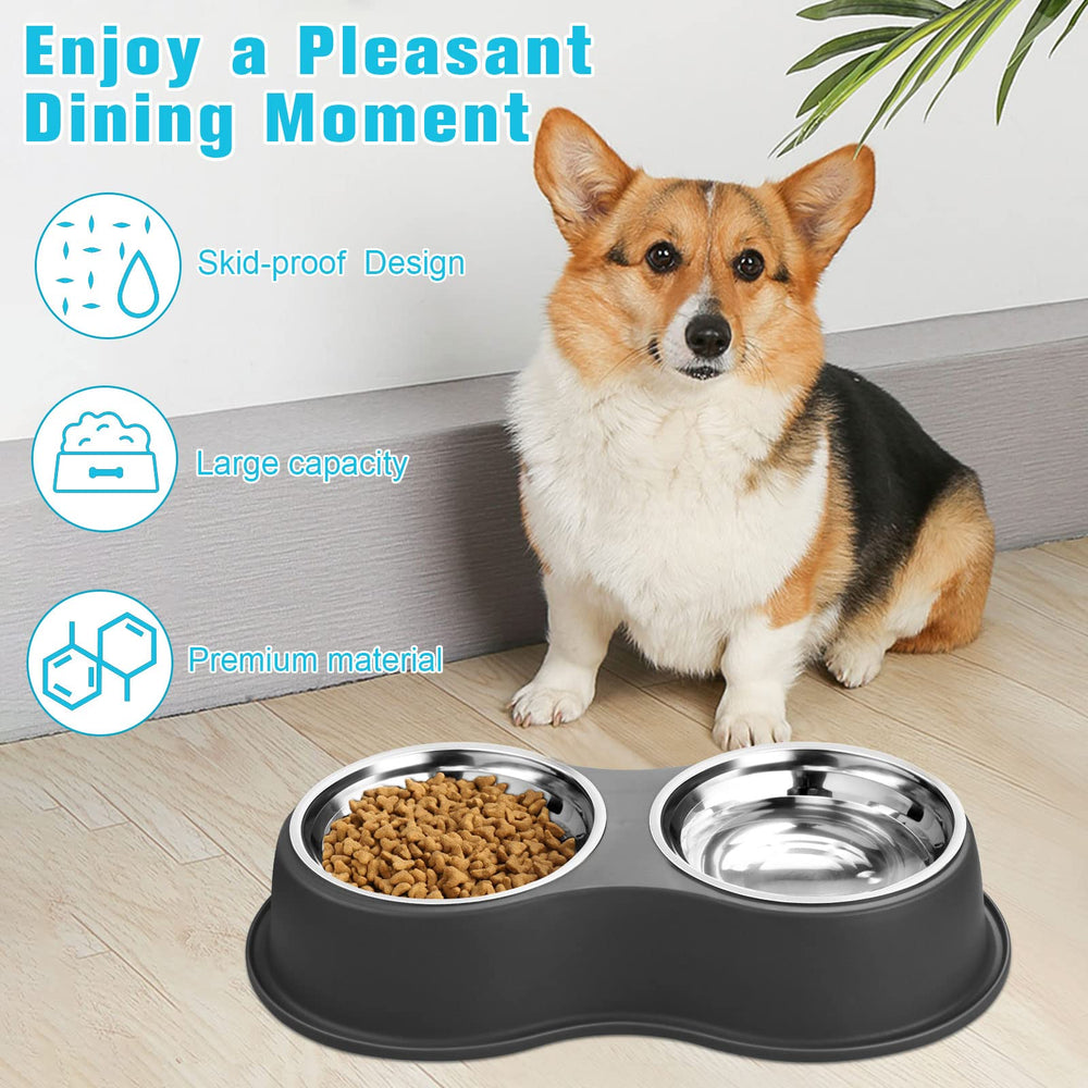 EpetsLove removable stainless bowls for easy cleaning and quick refills.