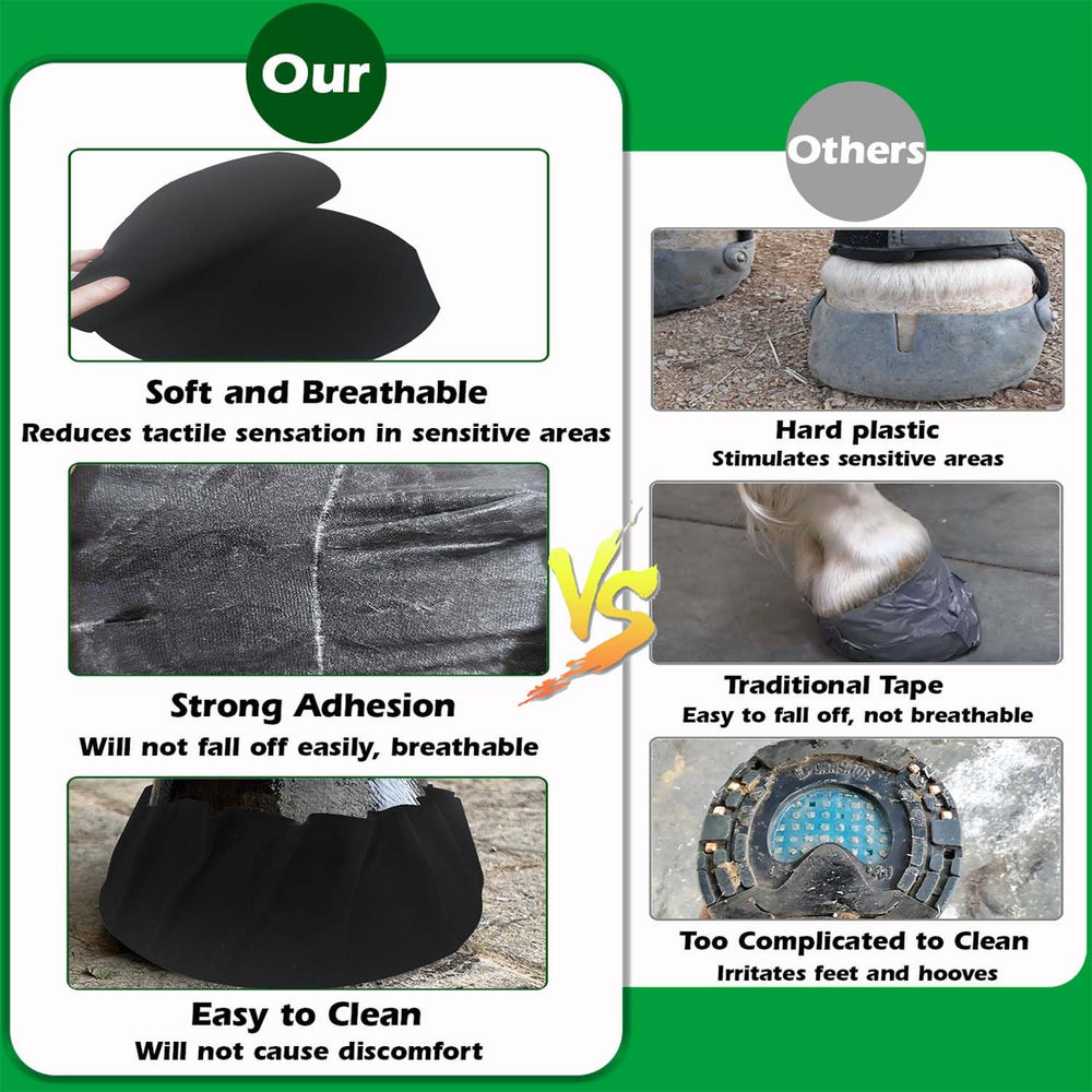 EPICHORIZON laminitis and abscess relief wrap with waterproof backing protects the hoof.