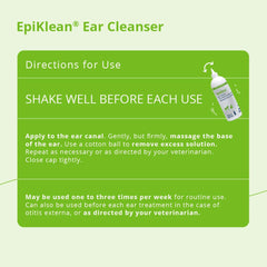 EpiKlean Ear Cleanser display highlights dog and cat ear care.