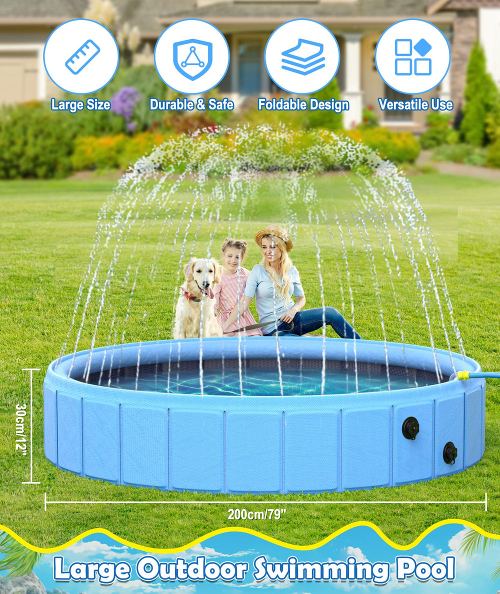 EPN dog pool water inlet and outlets enable easy fountain and level control.