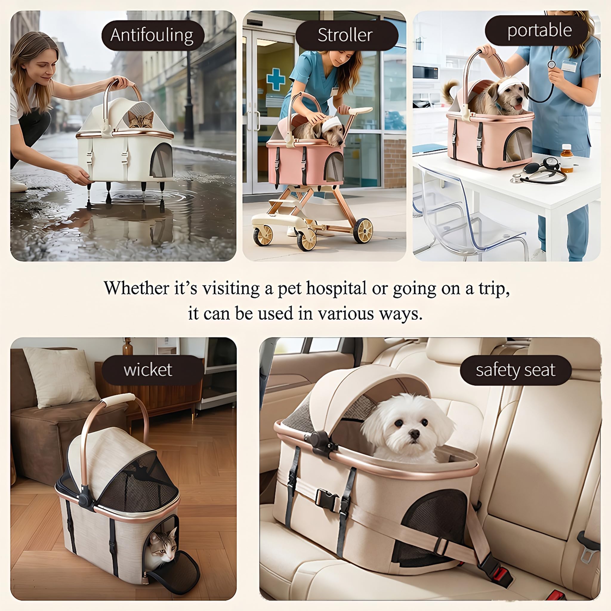 EPPMagice detachable carrier beige converted to standalone carrier