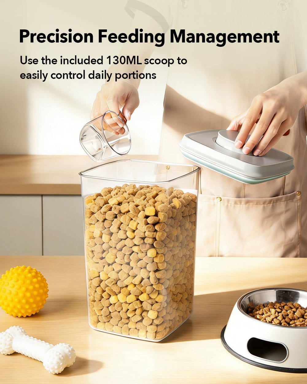 EQI 130ml scoop included for precise daily portions.