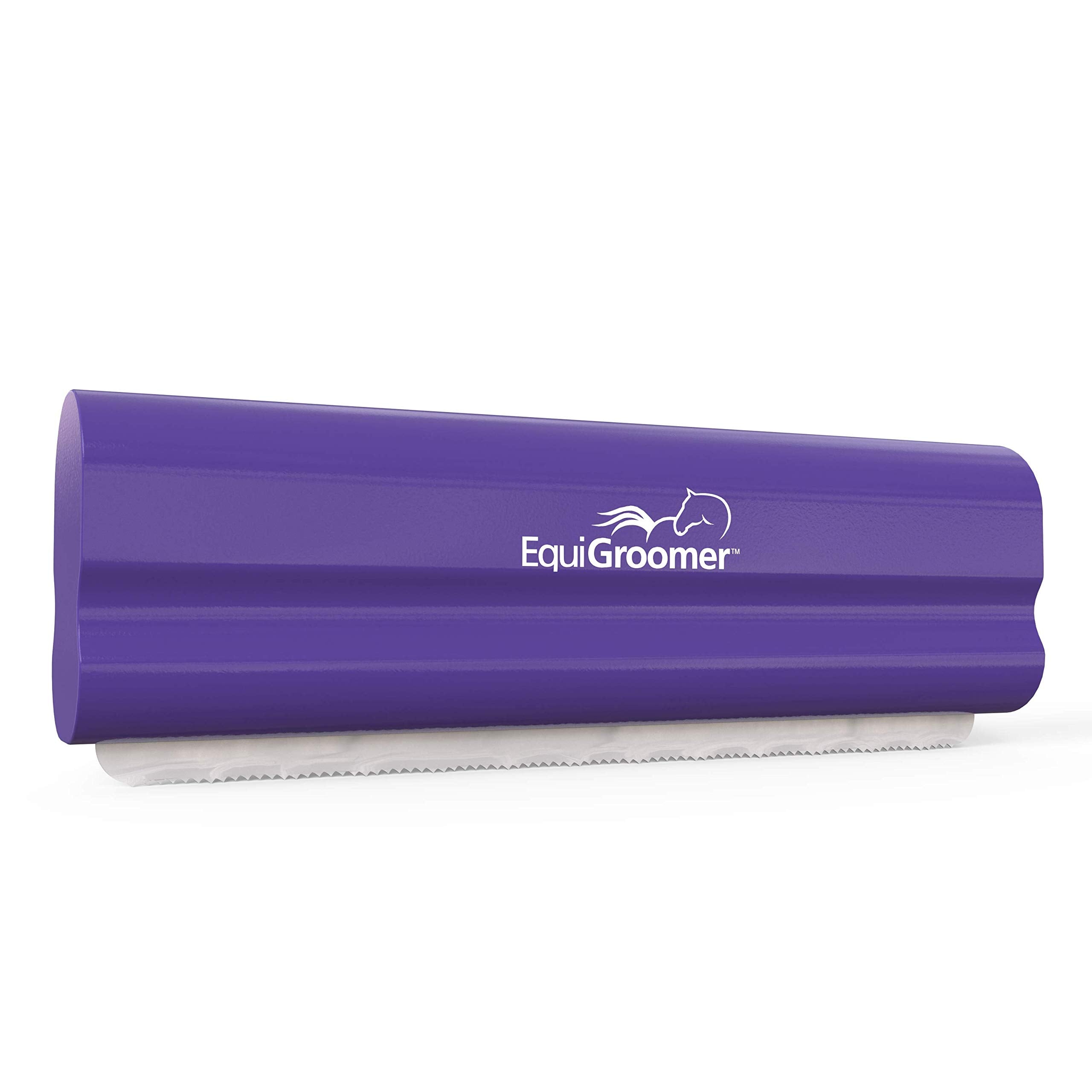 EquiGroomer EasyGroomer deshedding brush handle view for a comfortable grip during grooming.