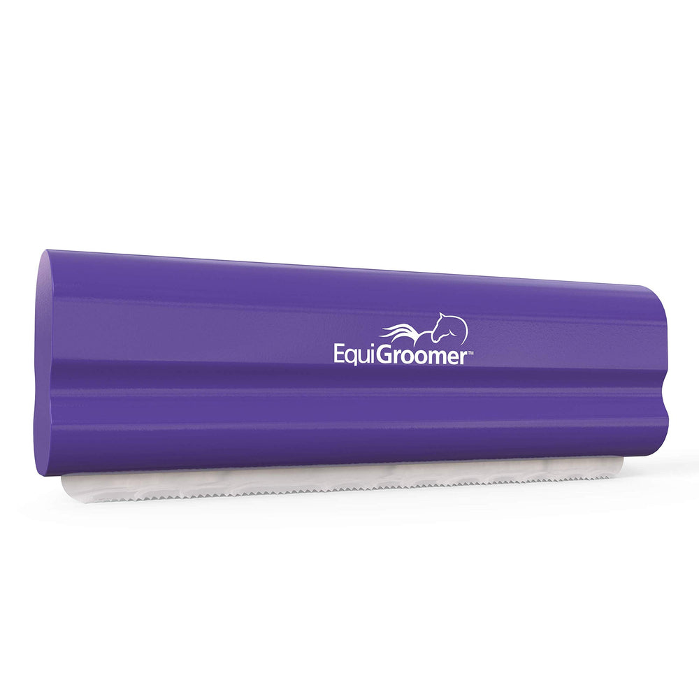 EquiGroomer EasyGroomer deshedding brush handle view for a comfortable grip during grooming.