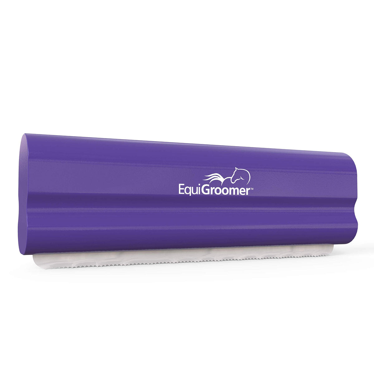 EquiGroomer EasyGroomer deshedding brush handle view for a comfortable grip during grooming.